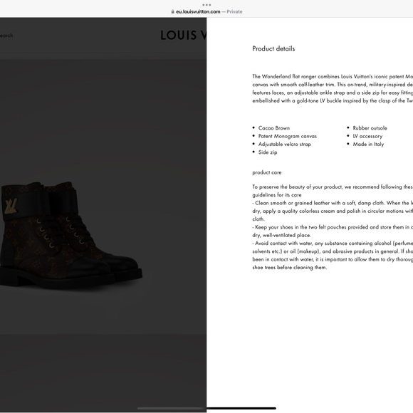 Louis Vuitton Wonderland Flat Ranger Boots - Picture 14 of 16